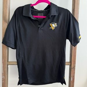 Fanatics NHL Pro Pittsburgh Penguins Tagless Collared Black Shirt